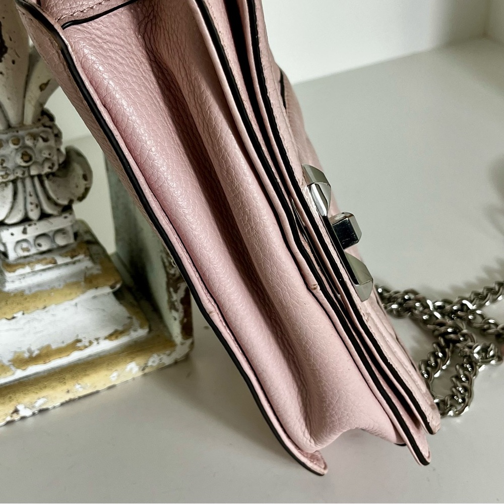 Rebecca Minkoff Love Crossbody Blush Pink Quilted Leather Feminine Quiet Luxury - Picture 11 of 15